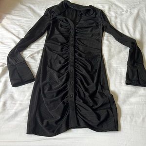 Black mini dress
